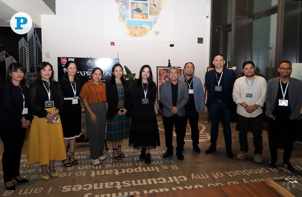 Filipino Arts Society founding members and artists with Philippine officials at Workinton M7 in Msheireb. Pic: Salim Matramkot/The Peninsula