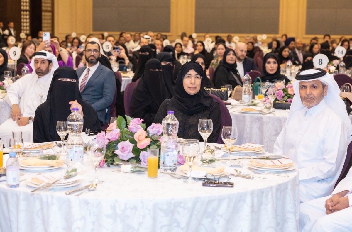 Minister of Public Health H E Dr. Hanan Mohammed Al Kuwari during the ceremony.