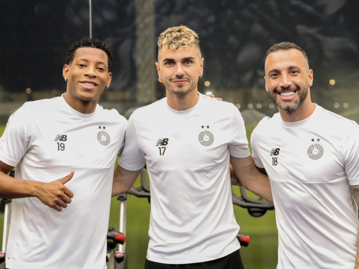 Al Sadd players during a training session.