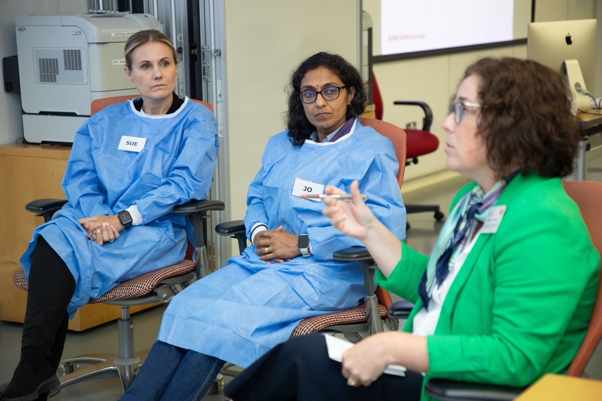 Course participants during a session.