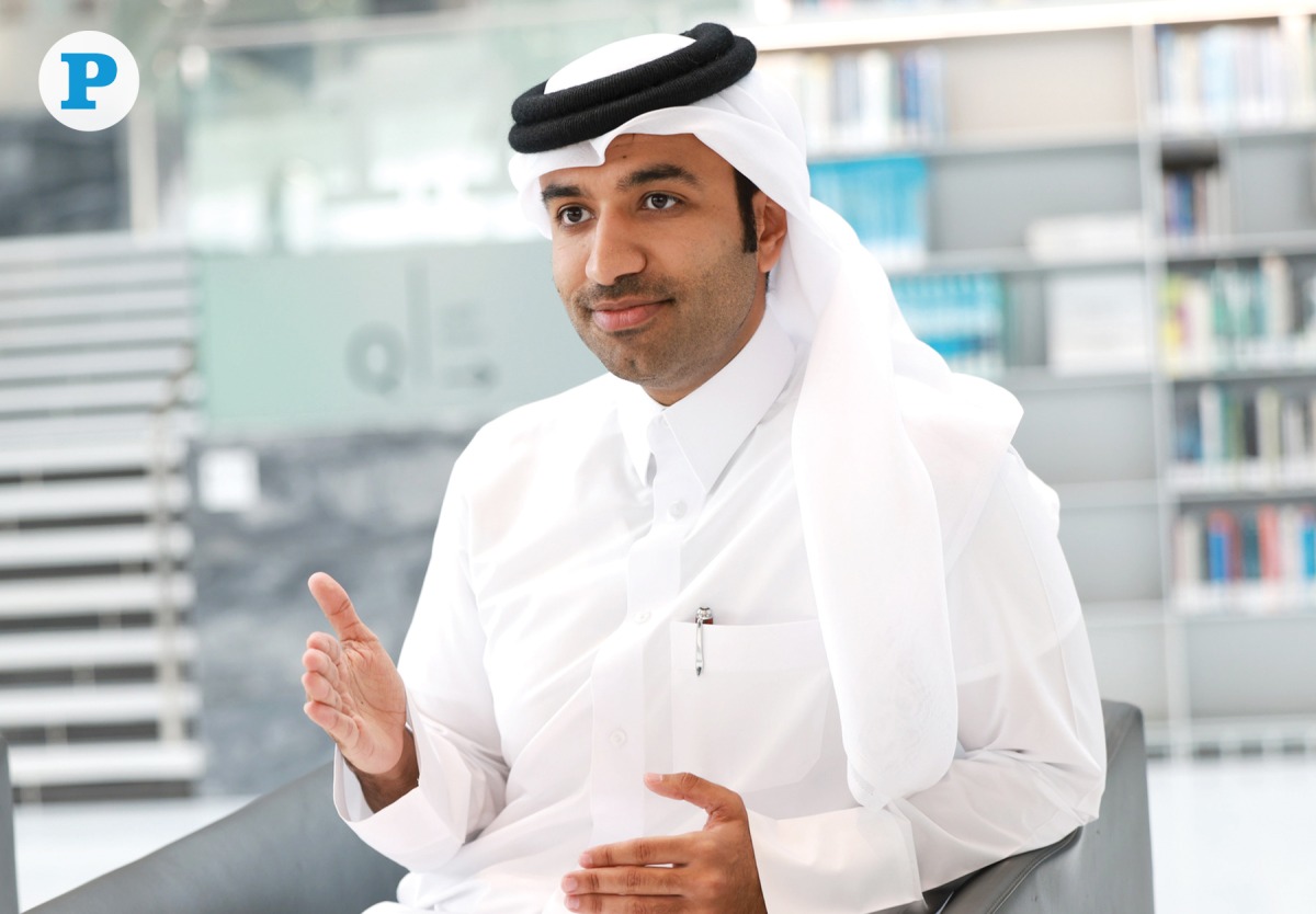 Dr. Mohammed Rashid Al Sulaiti speaks during the interview. Pic: Rajan Vadakkemuriyil / The Peninsula