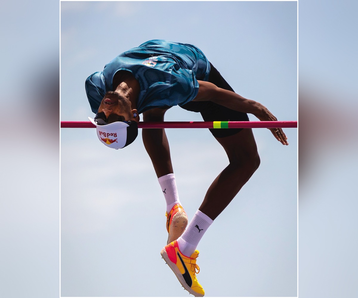 Mutaz Barshim will compete in the high jump qualifying round at the iconic Stade de France today.