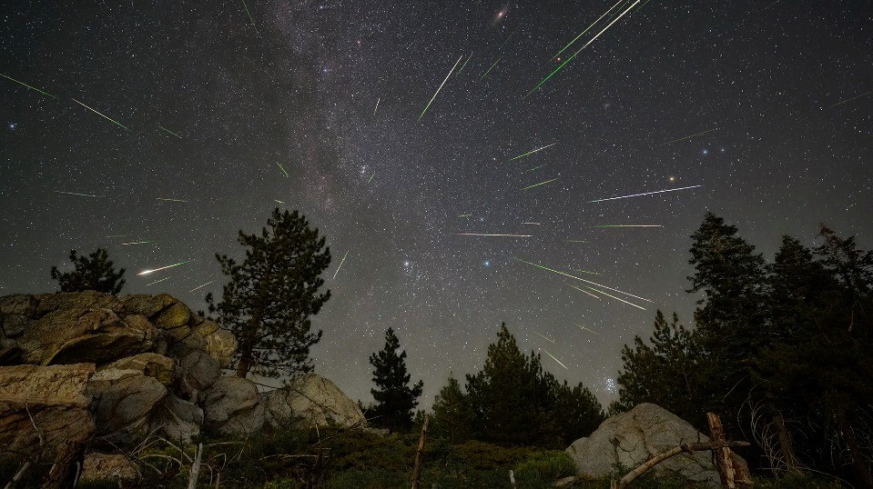 The Perseid meteor shower. Pic: NASA/Preston Dyches