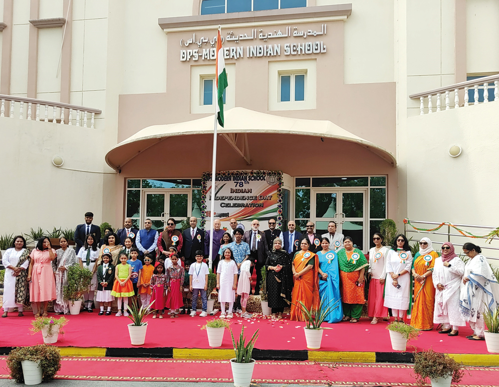 Guests, staff and students of the school during the celebration.