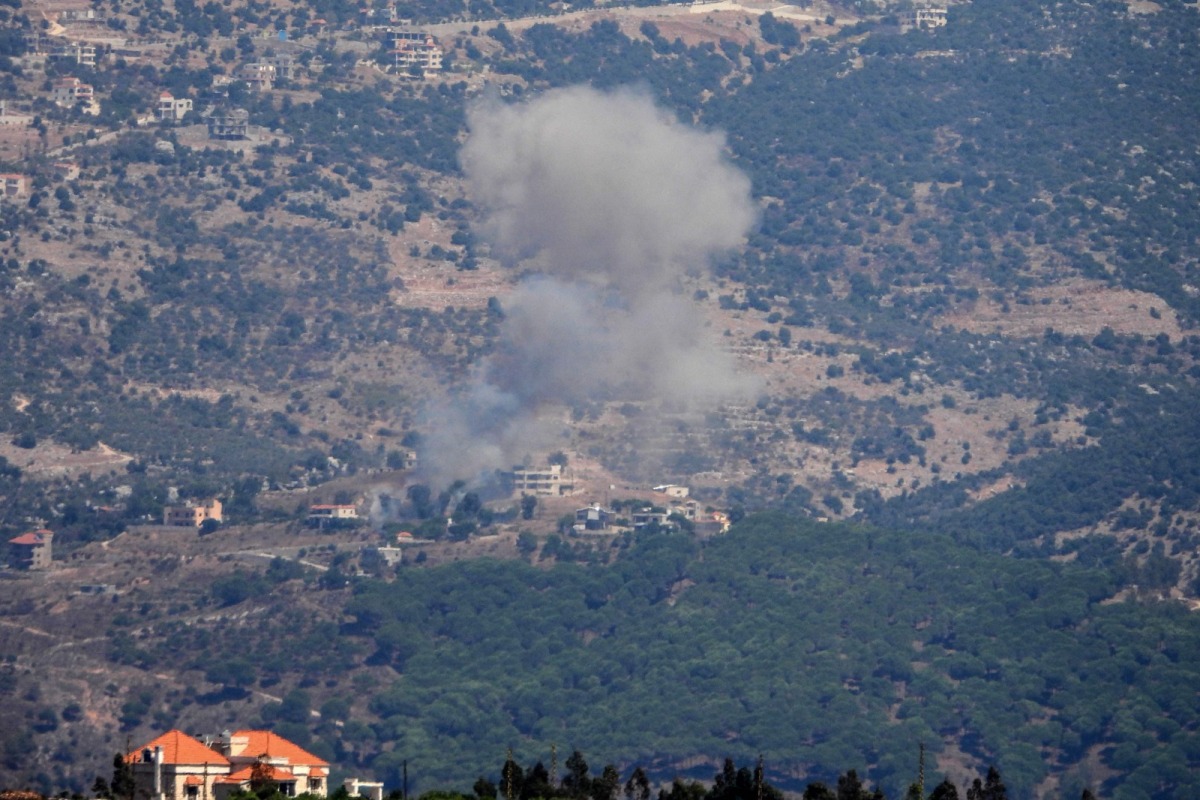 Buildings near the site of reported overnight Israeli bombardment on Sarein in the Bekaa valley in east-central Lebanon on August 20, 2024. (Photo by AFP)
