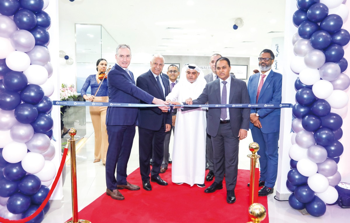 Mannai Travel officials inaugurating their new head office in Matar Kadeem, Doha.