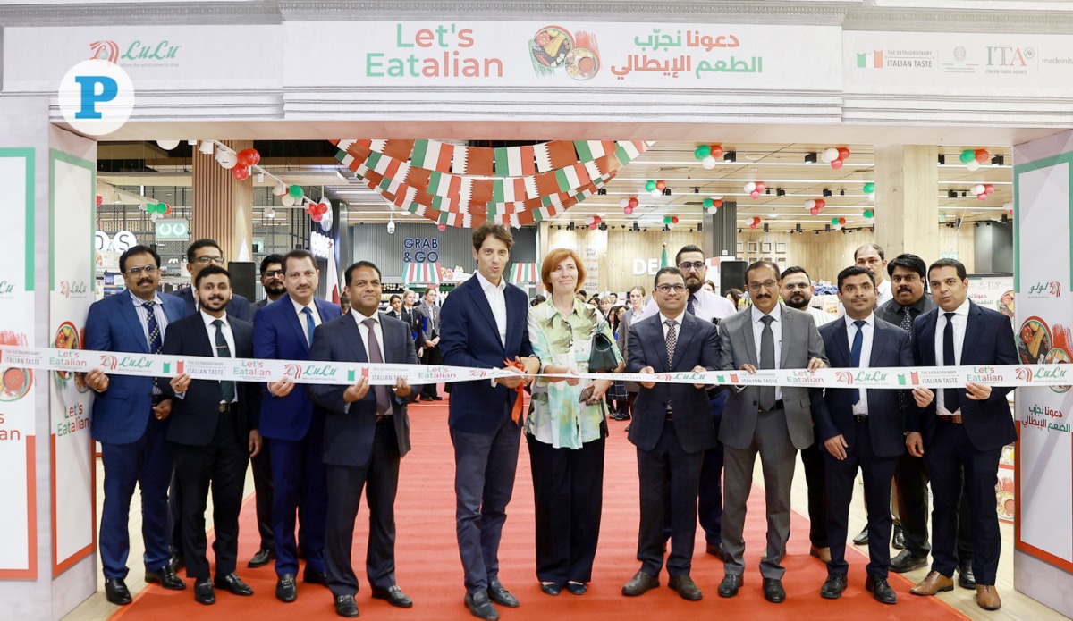 Ambassador of Italy to Qatar H E Paolo Toschi inaugurates the festival alongside Director of Lulu Group International Dr. Mohamed Althaf and Italian Trade Commissioner Paola Lisi in the presence of guests. PIC: Rajan Vadakkemuriyil / The Peninsula