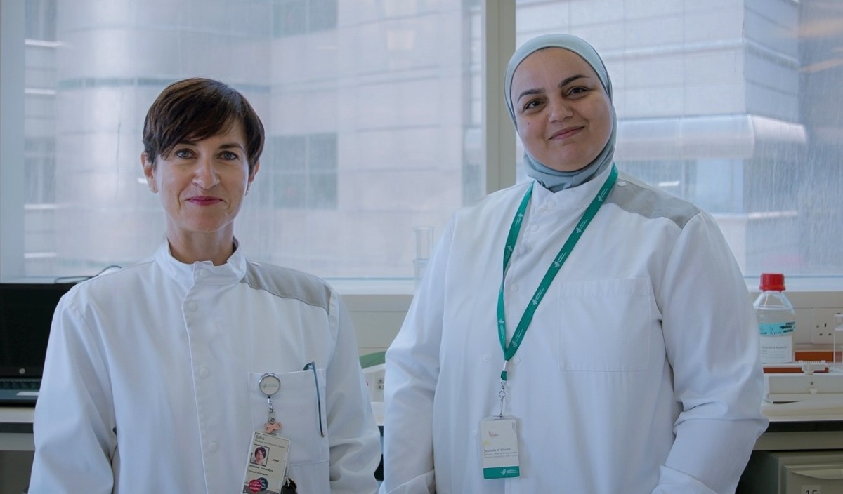 Dr. Souhaila Al Khodor (right) and Dr. Annalisa Terranegra