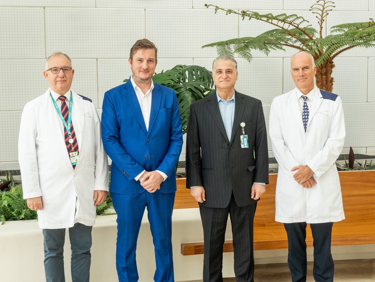 From left: Dr. Erdener Ozer, Dr. Wouter Hendrickx, Dr. Ayman Saleh and Dr. Ian Pople