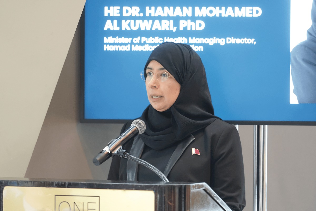 Minister of Public Health H E Dr. Hanan Mohamed Al Kuwari addressing a session on sidelines of UNGA in New York.