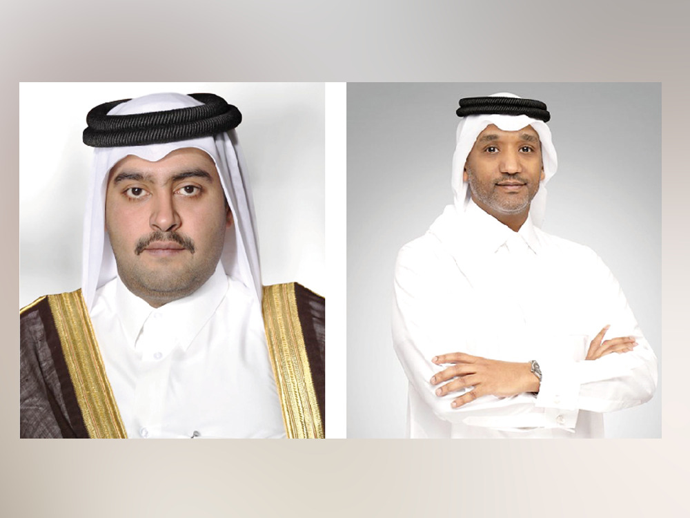 Sheikh Mohammed bin Hamad bin Jassim Al Thani (left), Chairman and Managing Director of Dukhan Bank and Ahmed Hashem, Acting Group Chief Executive Officer of Dukhan Bank