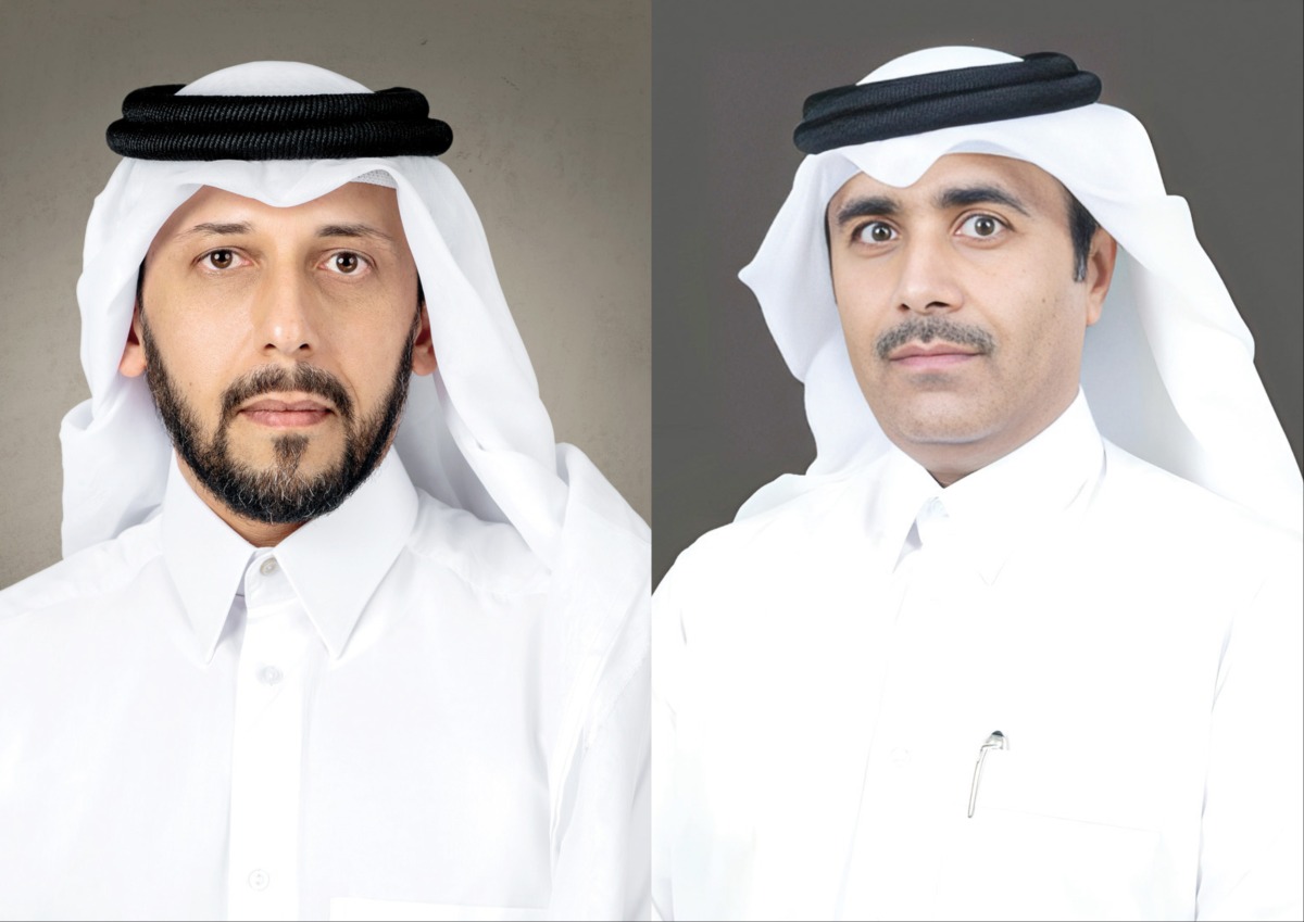 CEO of QIA Mansoor Ebrahim Al Mahmoud (left) and Chairman of QNBN and GBI Eng. Essa bin Hilal Al Kuwari.