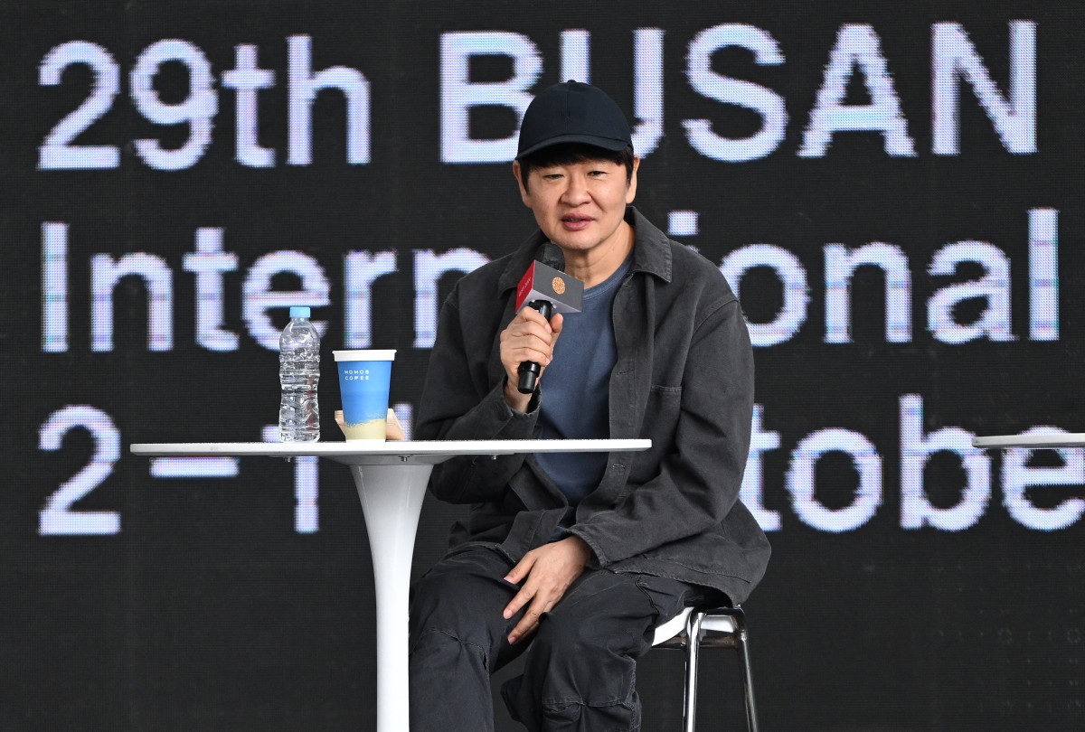 In this picture taken on October 3, 2024, South Korean film director Hur Jin-ho attends at an open talk event for his film 'A Normal Family' during the 29th Busan International Film Festival (BIFF) in Busan. Photo by Jung Yeon-je / AFP.