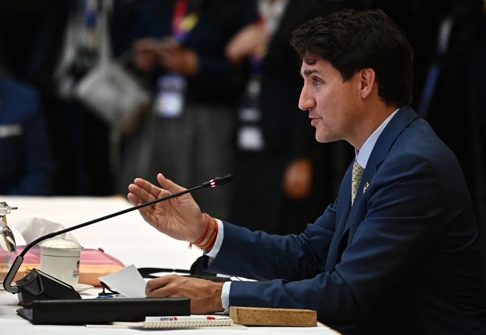 Canada's Prime Minister Justin Trudeau attends the ASEAN-Canada special Summit during the 44th and 45th Association of Southeast Asian Nations (ASEAN) Summits in Vientiane on October 10, 2024. (Photo by Nhac Nguyen / AFP)
 