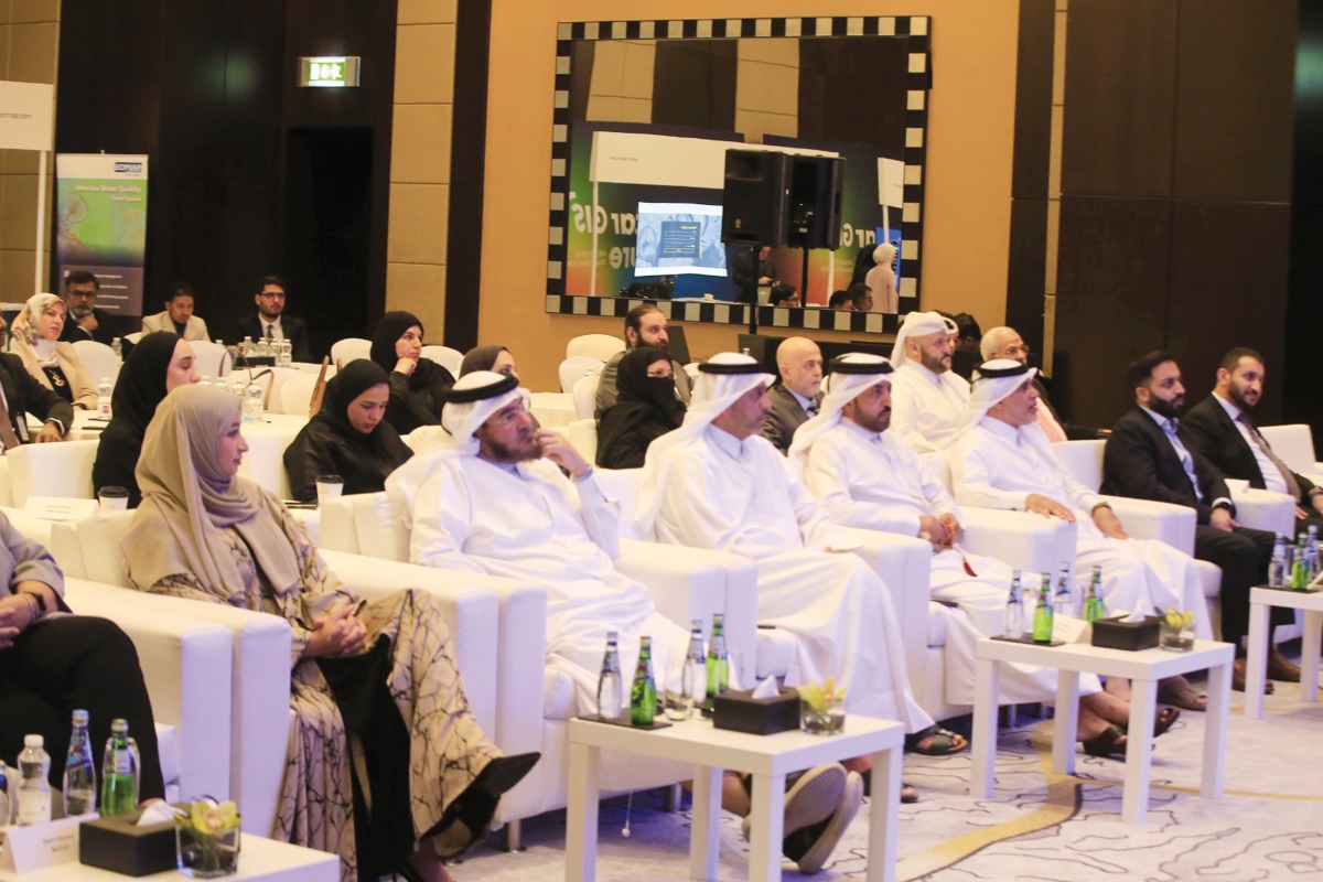 Ideal Solutions and MAXAR Technologies officials during the inauguration of ‘Qatar GIS of the Future’ event