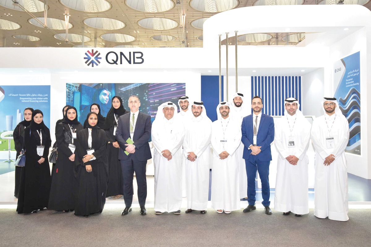 QNB Group officials during the Big 5 Construct 2024.