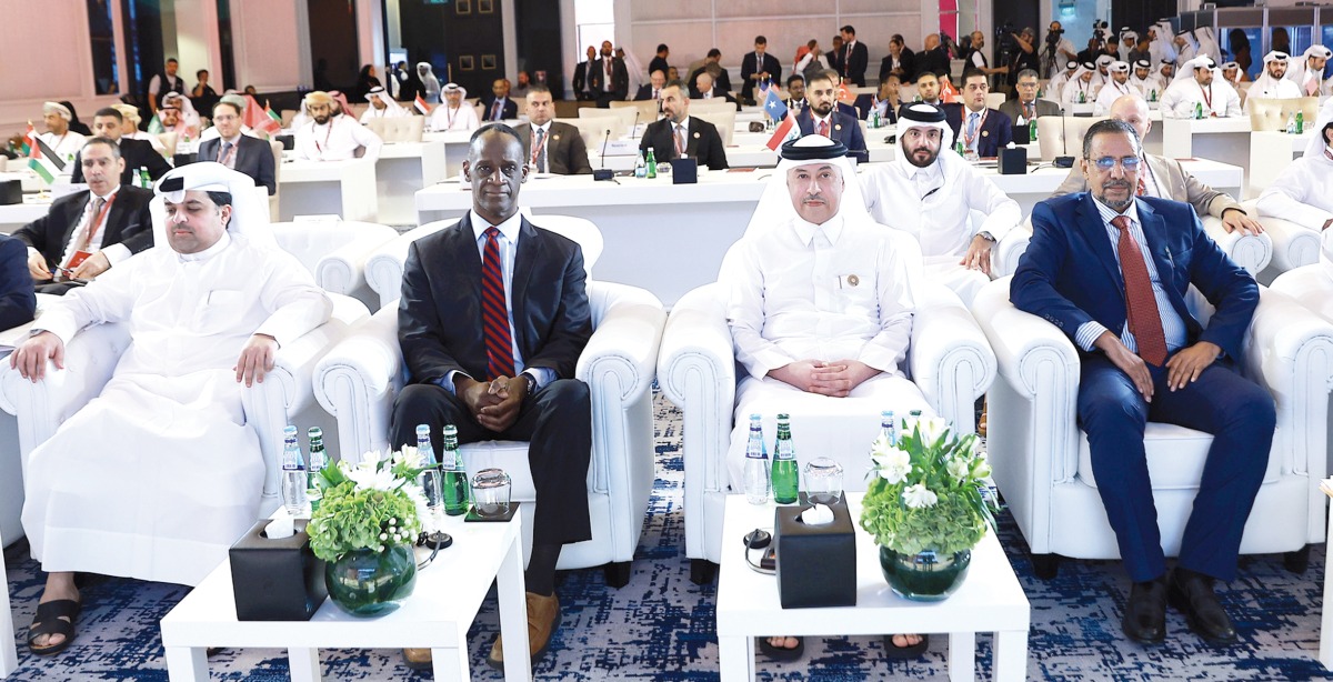 Attorney General, H E Dr. Issa bin Saad Al Jafali Al Nuaimi; Ambassador of the US to Qatar H E Timmy Davis along with other officials during the inauguration of the workshop.