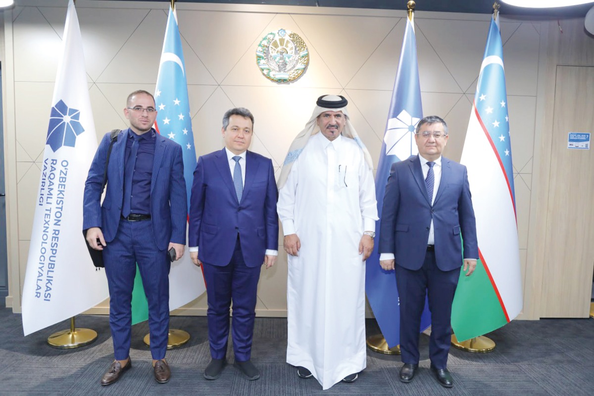 Officials during the meeting in Tashkent, Uzbekistan. 