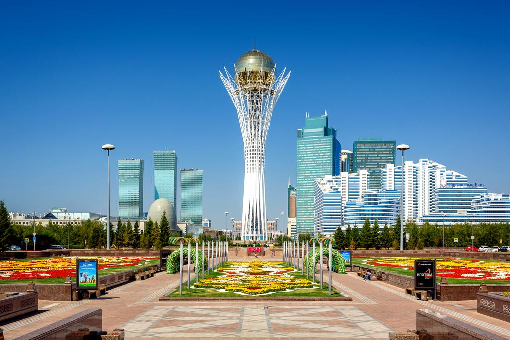 One of the tallest buildings at Astana, Kazakhstan