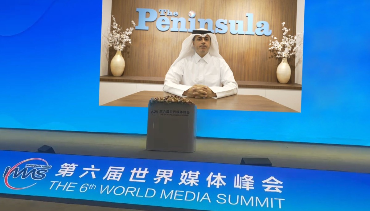 Editor-in-Chief of The Peninsula Dr. Khalid Mubarak Al-Shafi addressing the 6th World Media Summit recently held in Urumqi, China.