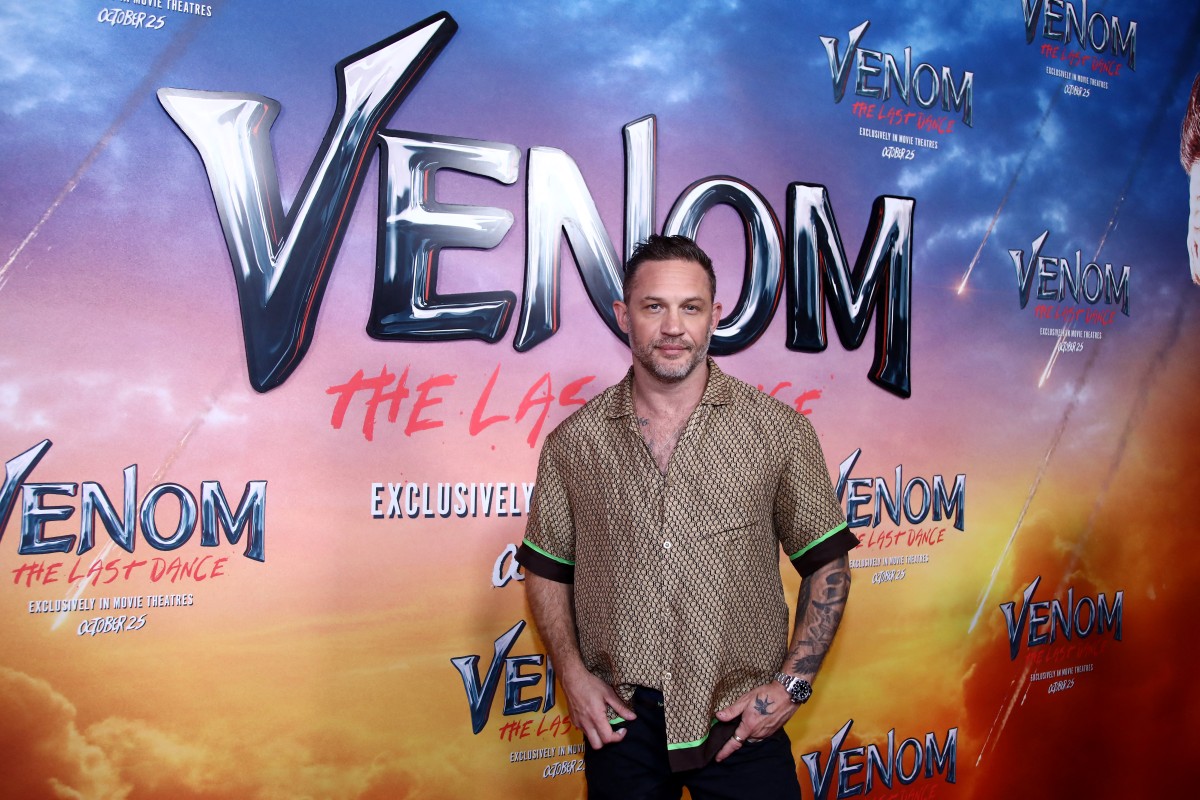 British actor Tom Hardy attends the world premiere of 