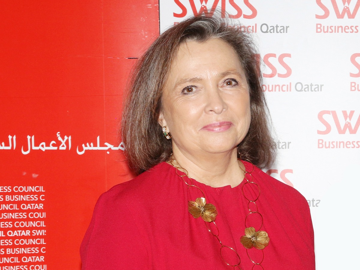 Ambassador of Switzerland to Qatar H E Florence Tinguely Mattli.
