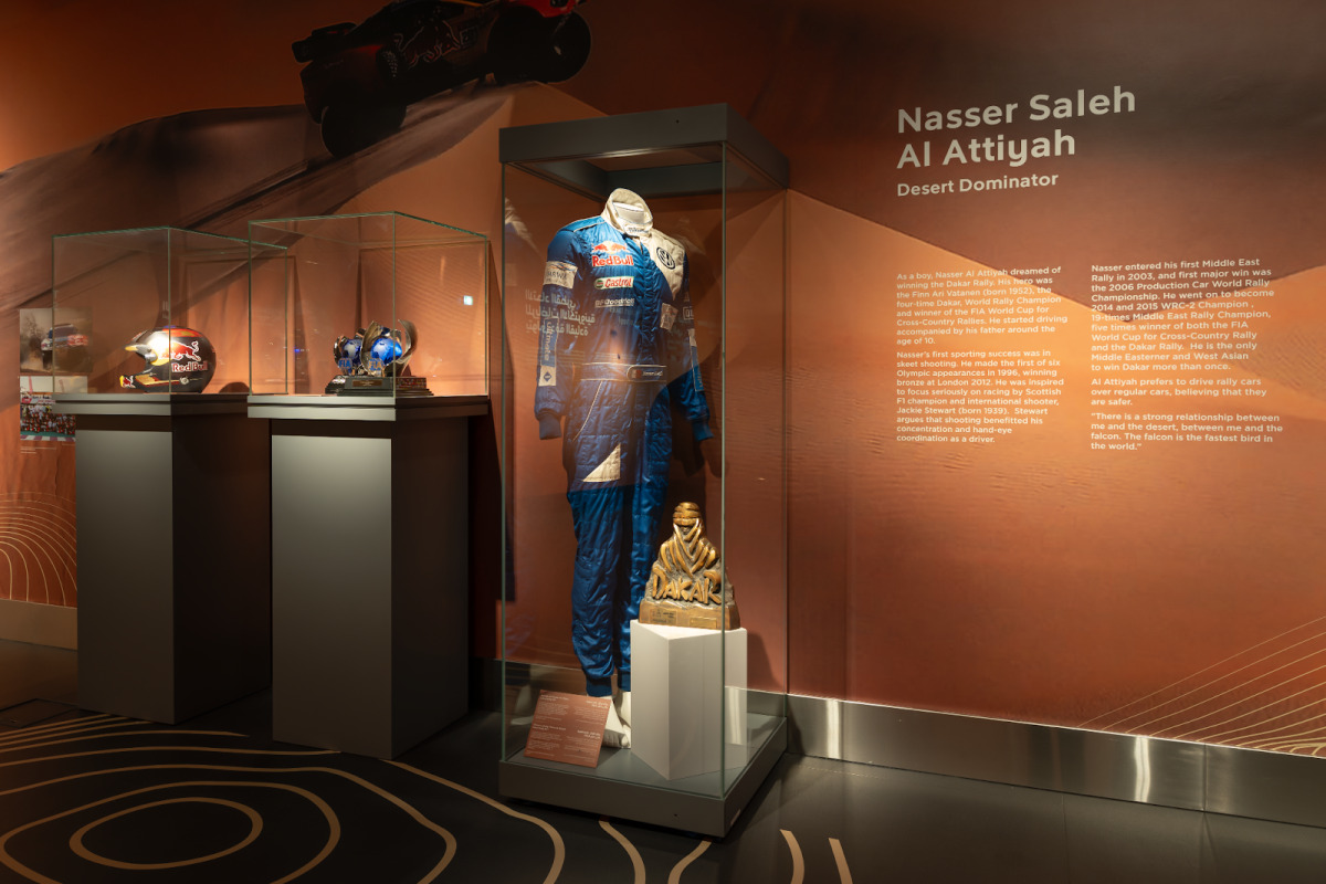 Racing suit, Nasser Al Attiyah, Dakar Rally 2011, Qatar Museums. Photo © Kuzey Buzlu, 2024 
