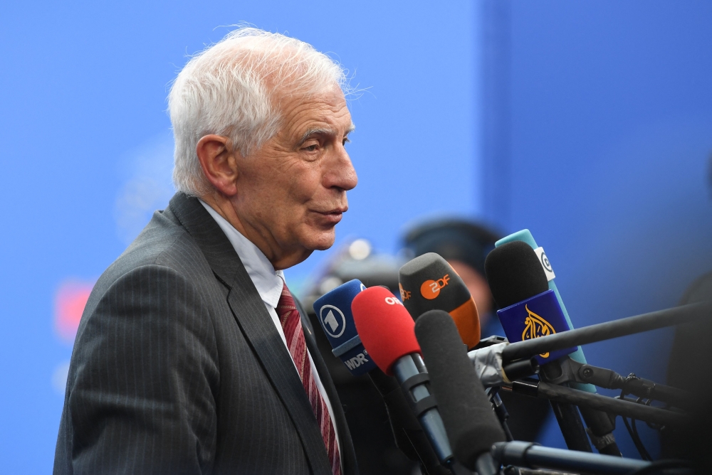 High Representative of the European Union for Foreign Affairs and Security Policy Josep Borrell attending an Informal Meeting of Heads of State or Government of the European Union in Budapest, Hungary, on November 8, 2024. (Photo by Ferenc ISZA / AFP)
 