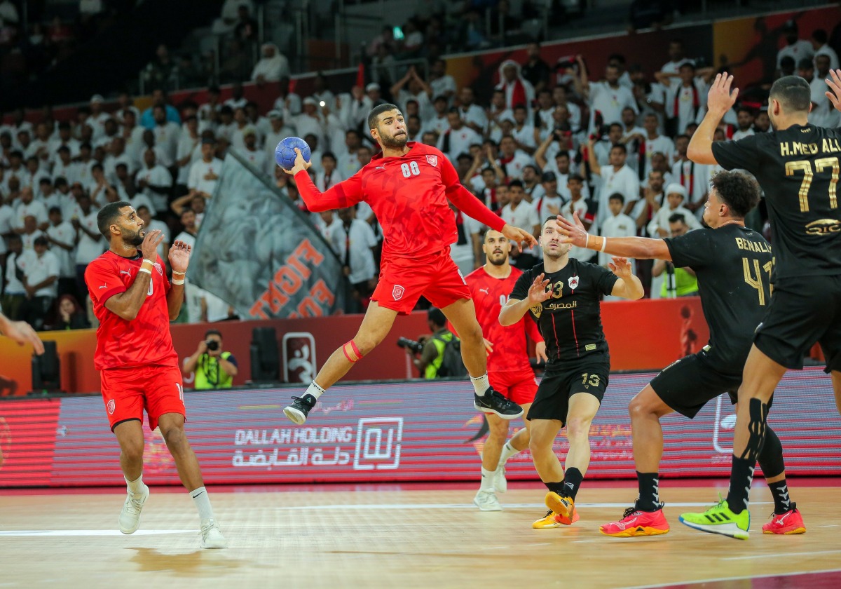 Al Duhail's Moustafa Heiba prepares to score a goal against Al Rayyan during yesterday's quarter-final.