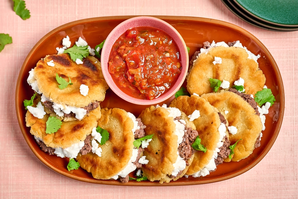 Vegan Bean and Cheese Gorditas. (Photo by Peggy Cormary for The Washington Post)