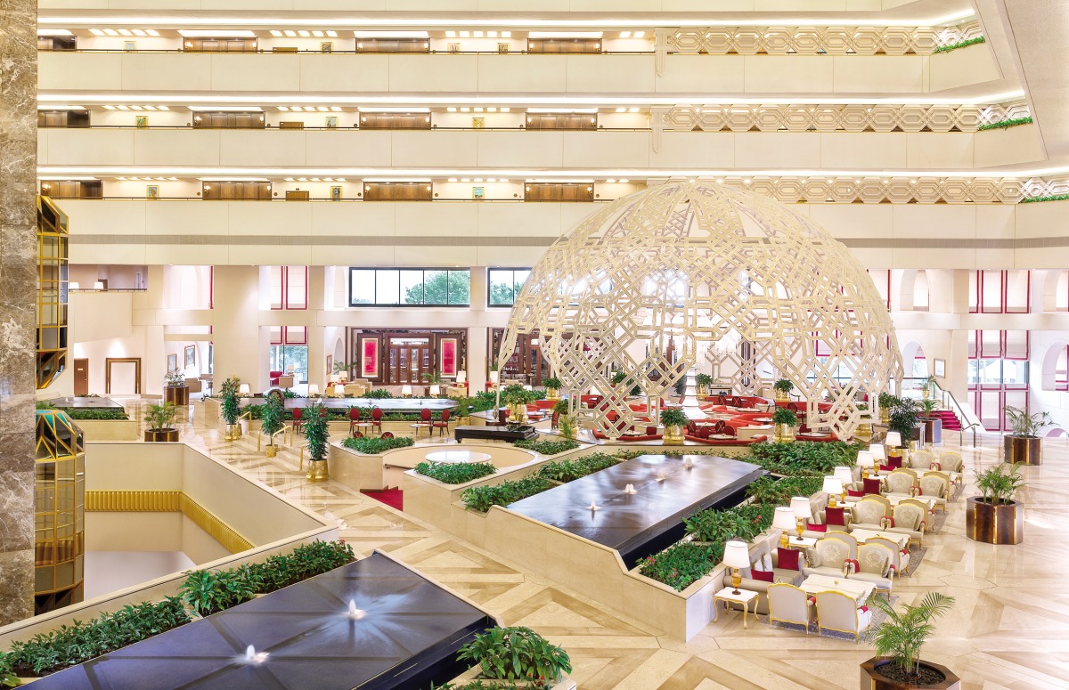 Inside view of the Sheraton Grand Doha Resort & Convention Hotel