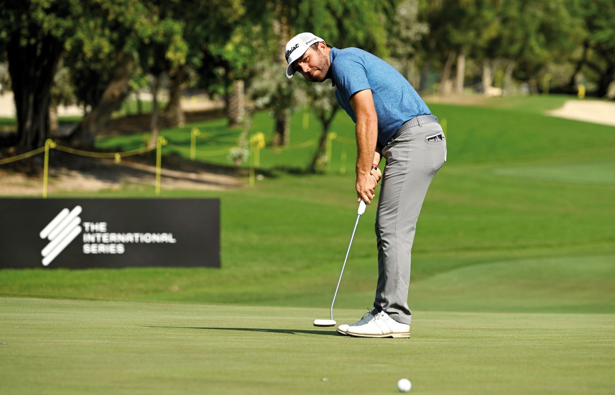 South Africa’s Ian Snyman in action during the opening round of International Series Qatar.  