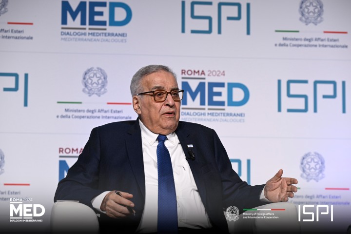 Lebanon’s Minister of Foreign Affairs and Emigrants, Abdallah Bou Habib at Rome MED Mediterranean Dialogues.