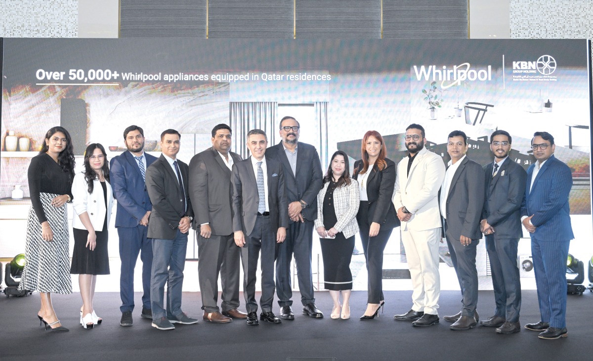 Managing Director at Beko Gulf FZE, Murat Kahriman and General Manager of KBN Group Holding, Pradeesh Kumar with other officials.