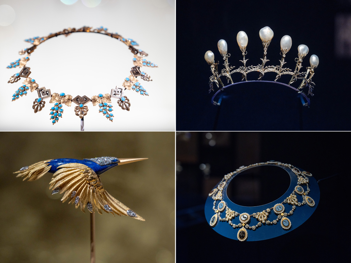 Some of the creations on display as part of the “Chaumet & Nature” jewellery exhibition.