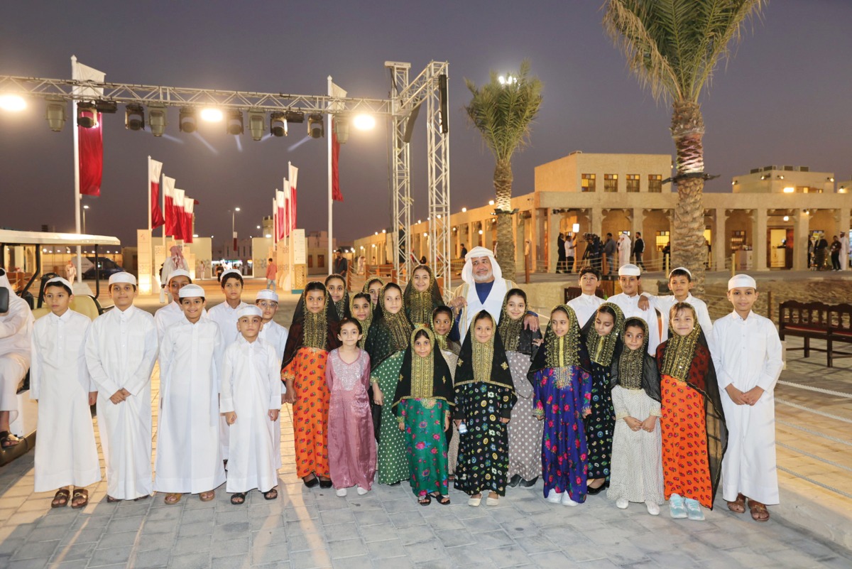 Children during a visit to the venue. 