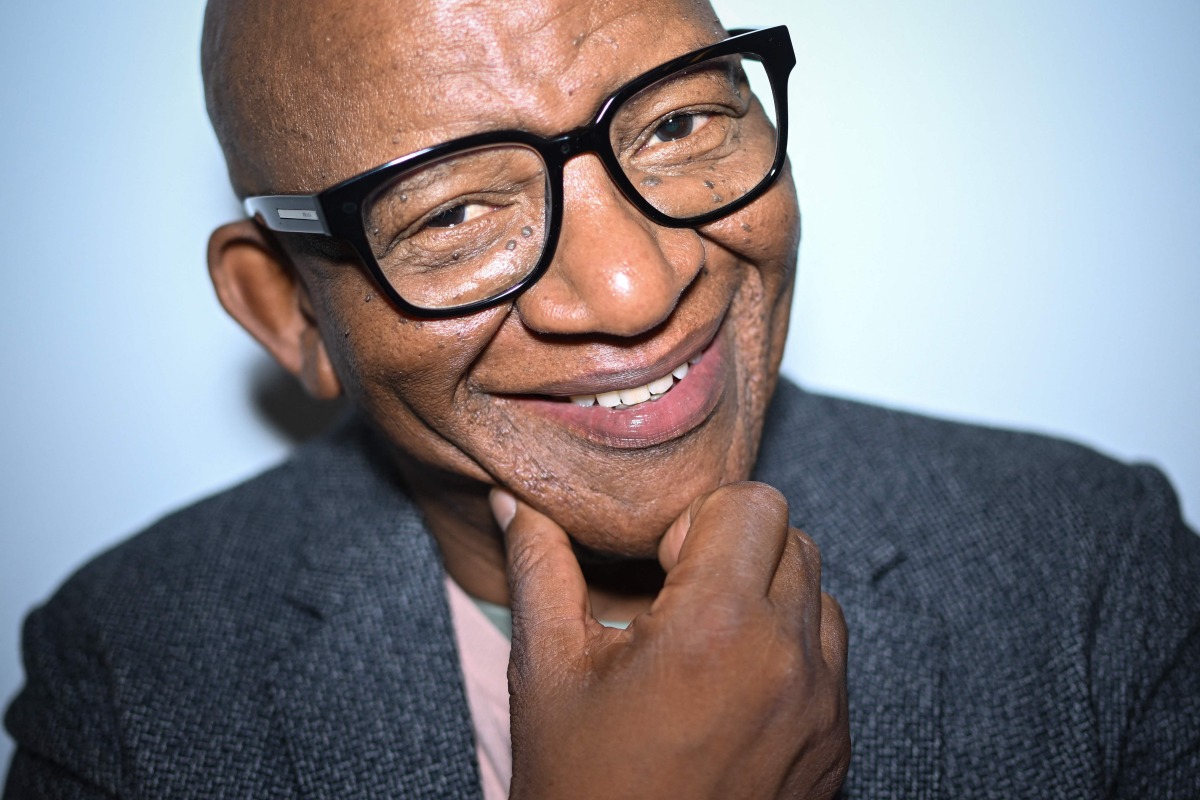 South African composer Lebo M poses for a portrait, in central London, on December 12, 2024. Photo by Justin TALLIS / AFP