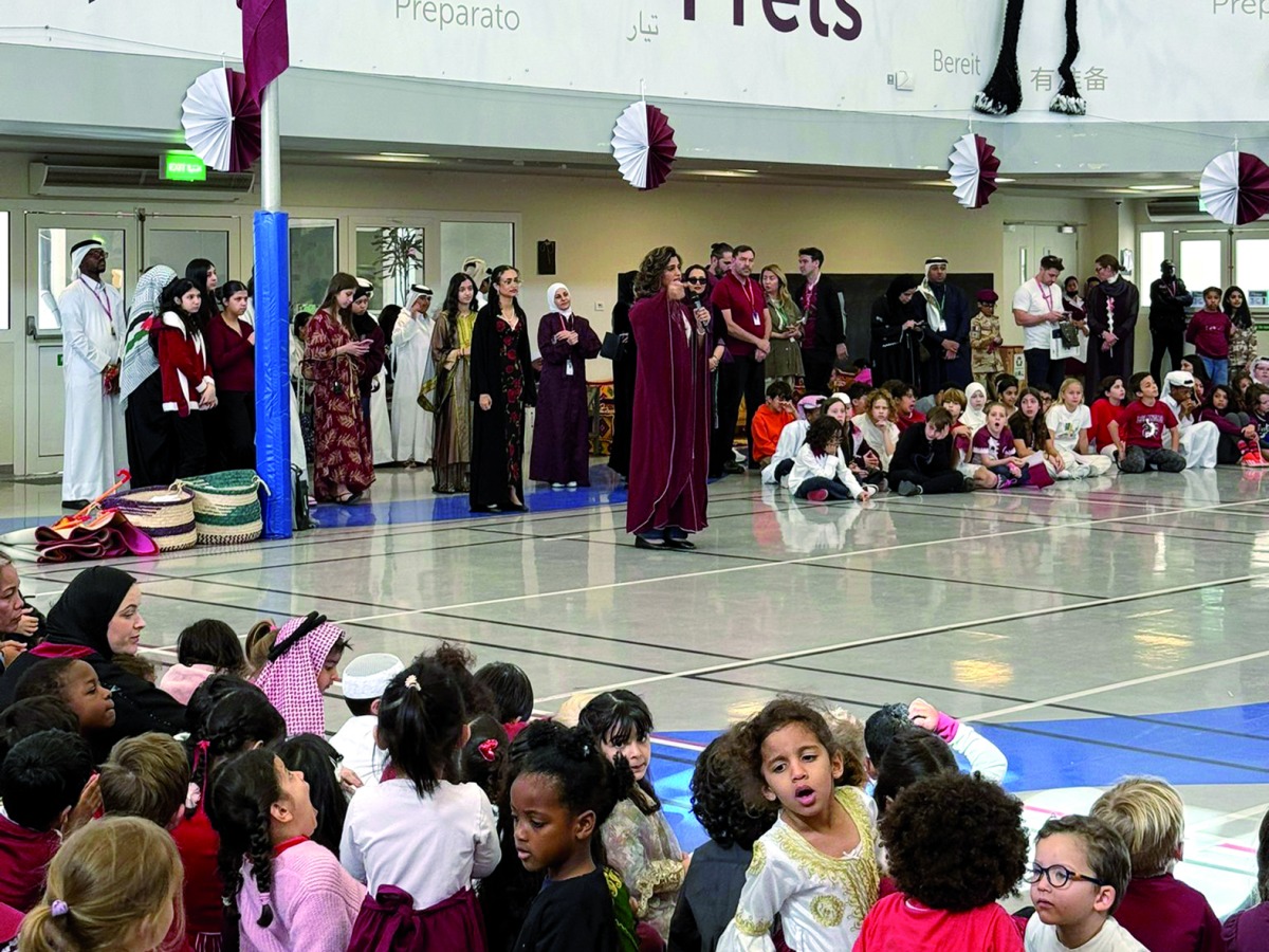 Students and staff participate in an activity during the event.