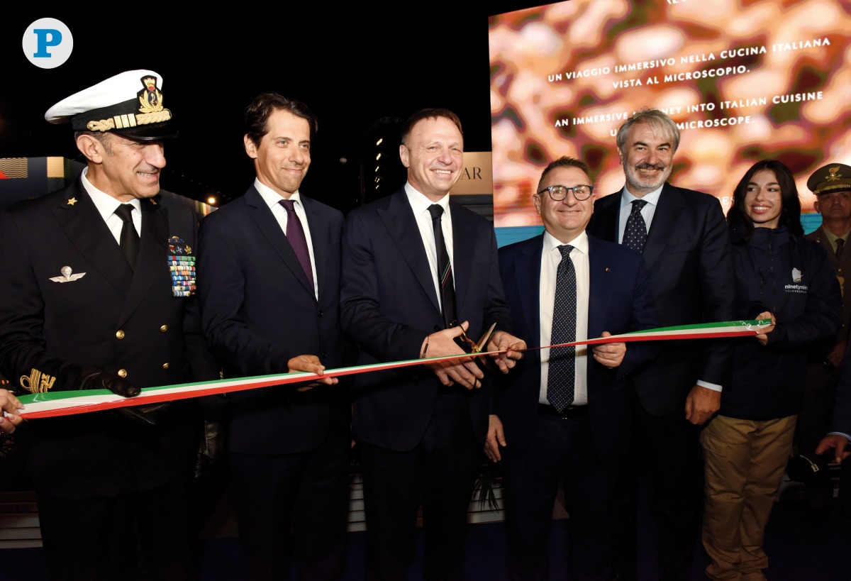 Minister of Agriculture, Food Sovereignty, and Forestry of Italy H E Francesco Lollobrigida (third left) inaugurating a temporary vegetable garden yesterday in Old Doha Port, in the presence of Italian Ambassador to Qatar H E Paolo Toschi (second left) and other officials.  PIC: Salim Matramkot/THE PENINSULA