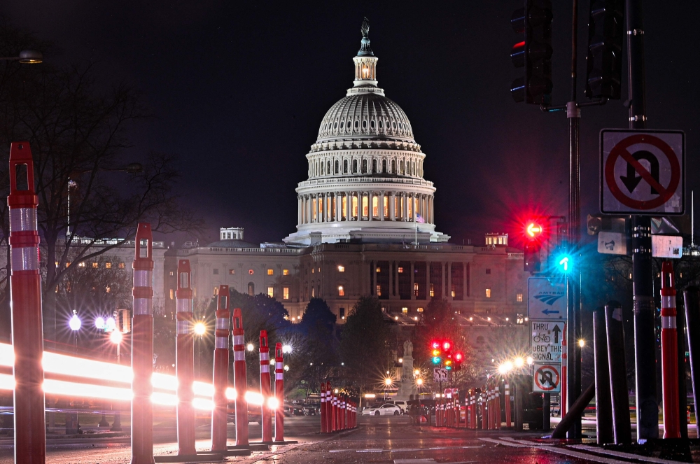 The US Capitol is seen in Washington, DC, on December 20, 2024. (Photo by Richard Pierrin / AFP)