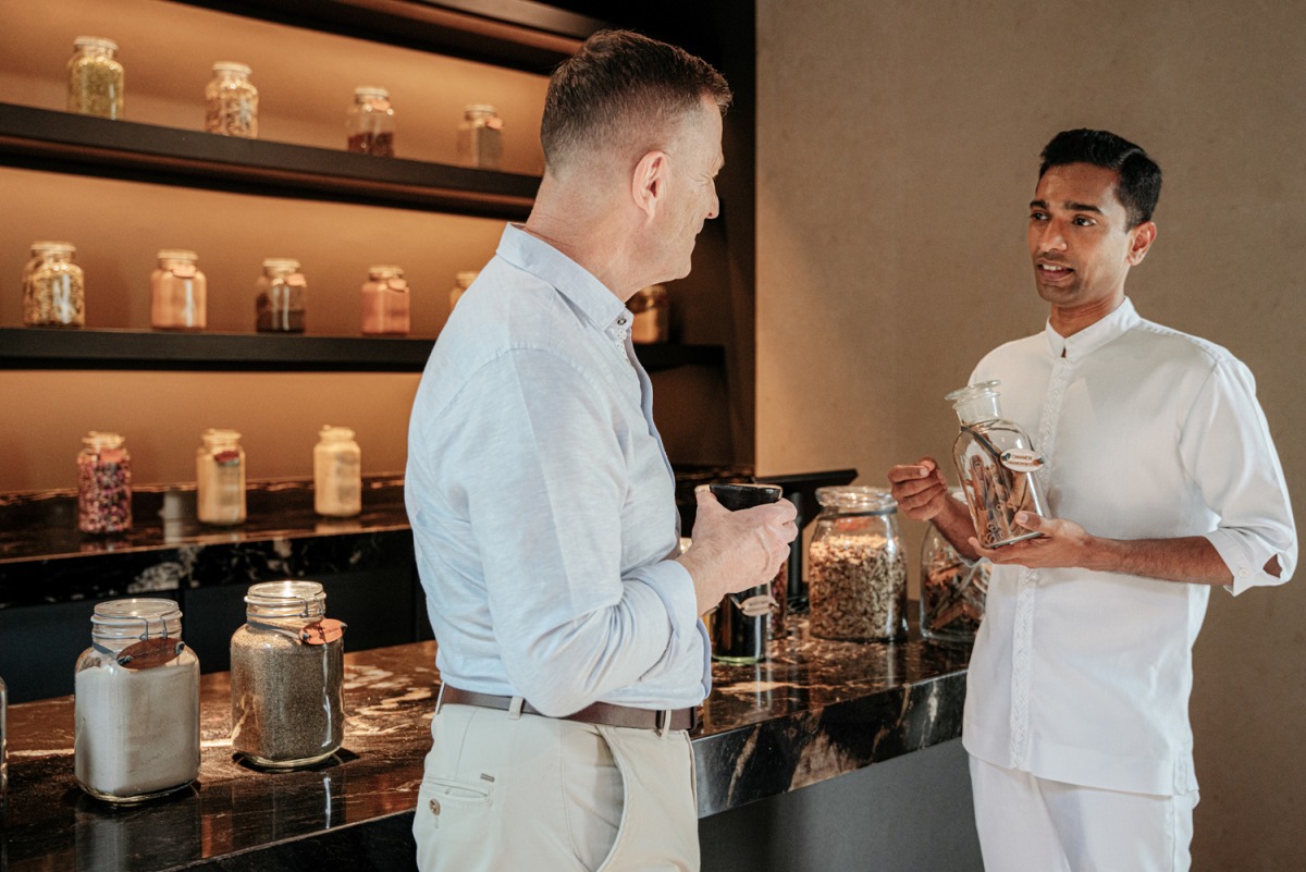 The apothecary at Zulal offers a variety of local herbs,  selected by TAIM consultant.