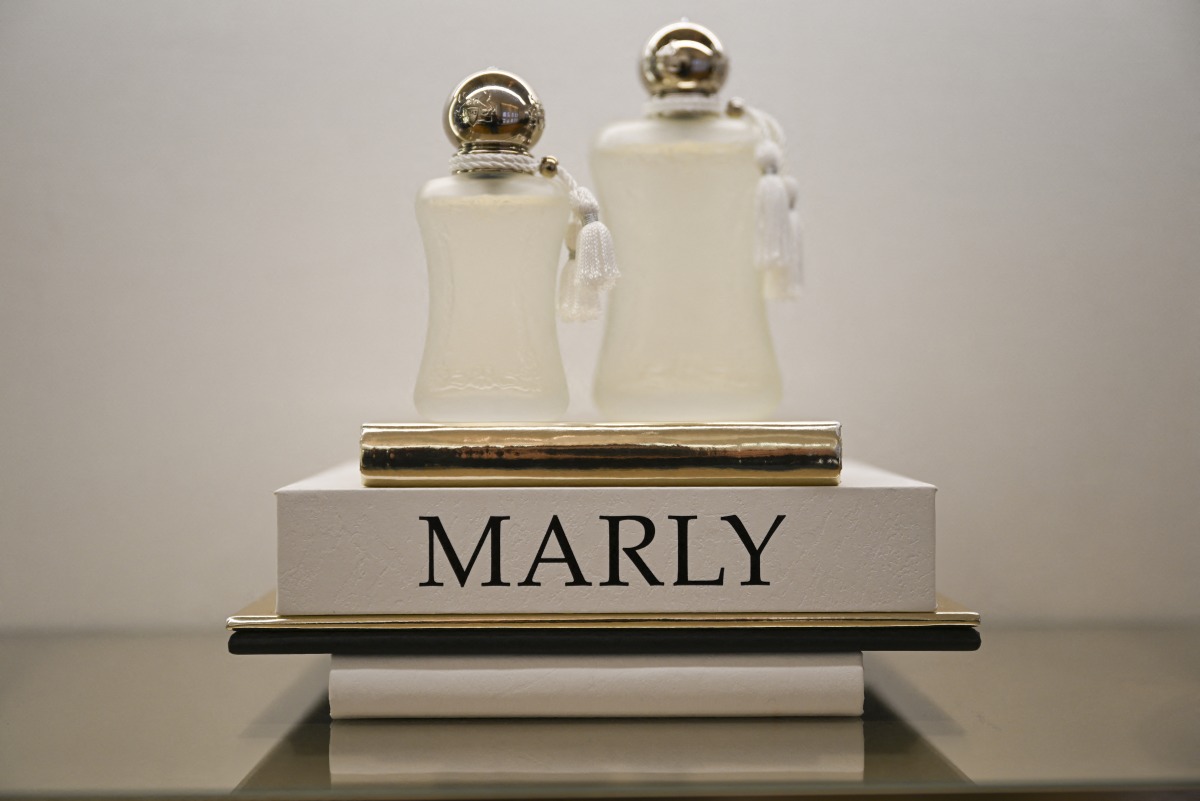 This photograph shows perfumes from 