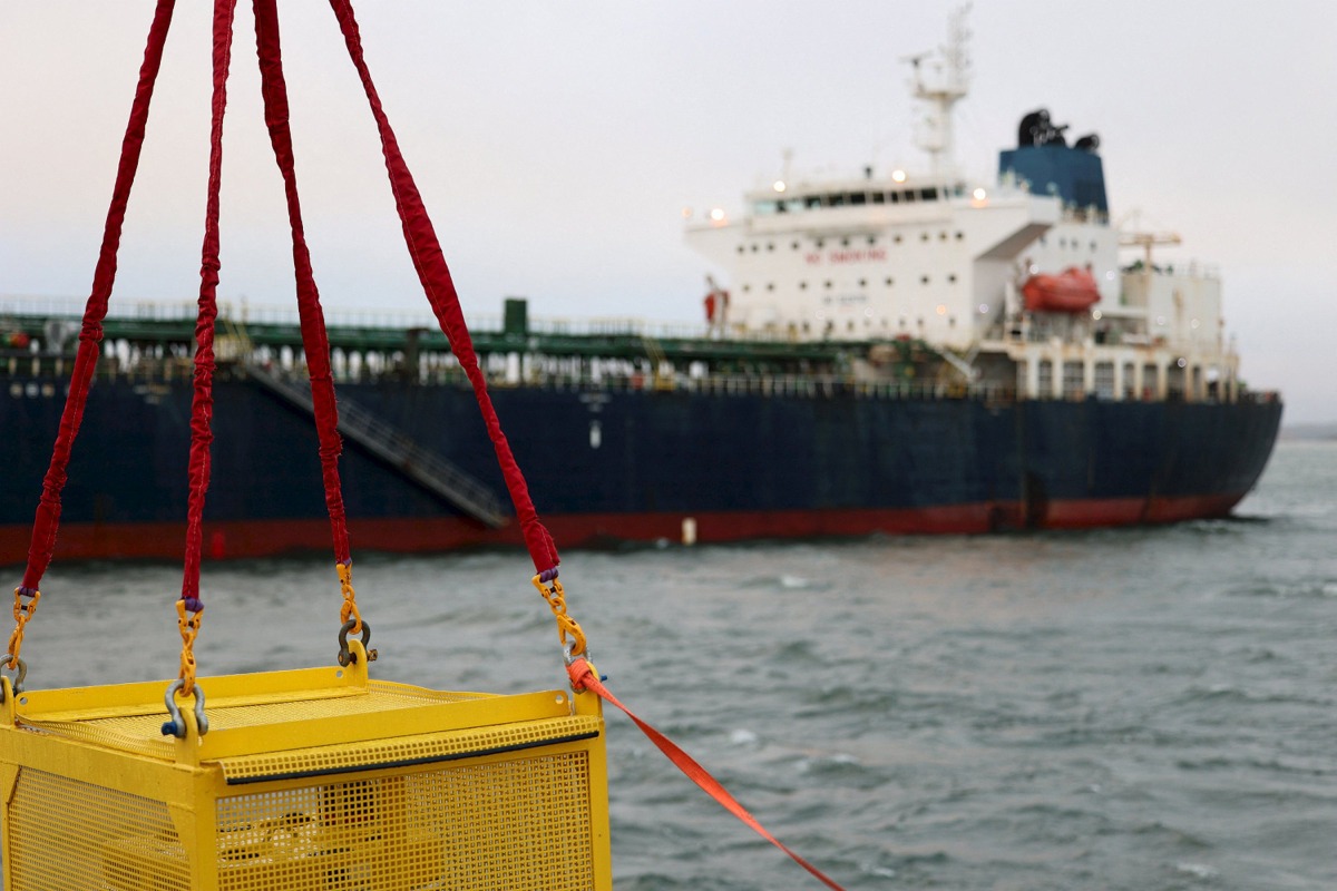 This undated handout photo obtained from the Finnish police (Poliisi) on December 29, 2024 shows a robotic ROV (Remotely Operated Underwater Vehicle) used for underwater investigation off Porvoo (Borga), Gulf of Finland, as Finnish authorities have been investigating the Eagle S oil tanker that sailed from a Russian port over suspected 