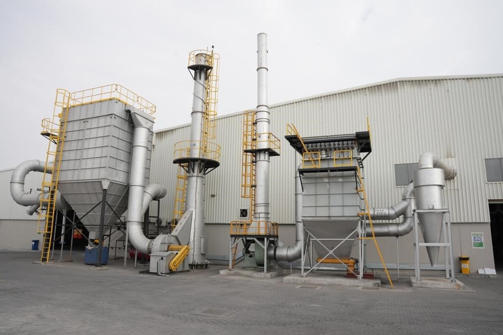 One of the recycling factories in Al Afjah