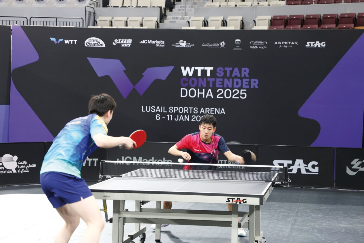 This year’s WTT Star Contender Doha brings together 180 male and female players from over 42 countries.