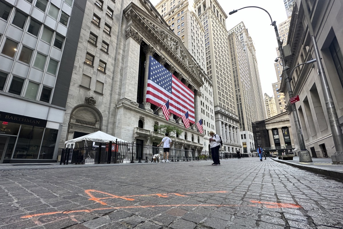 A file photo of the New York Stock Exchange.