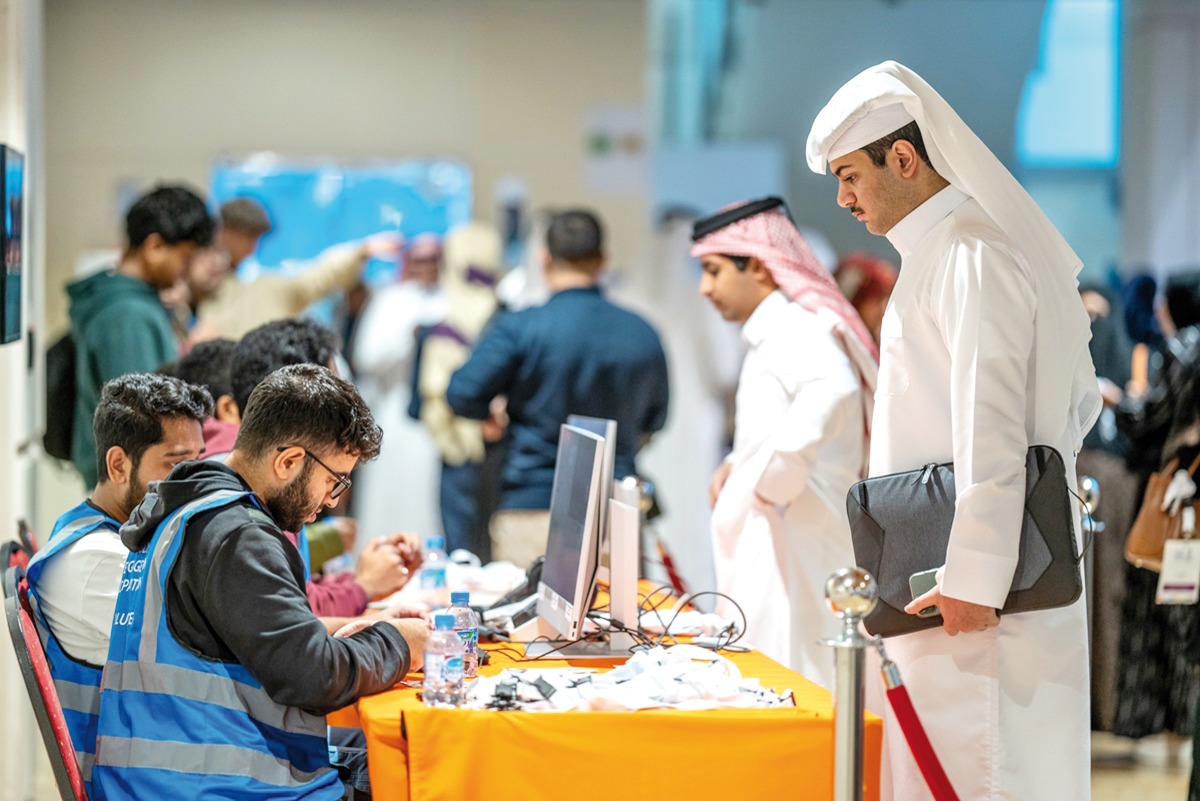 Students during the Ahlan Week.