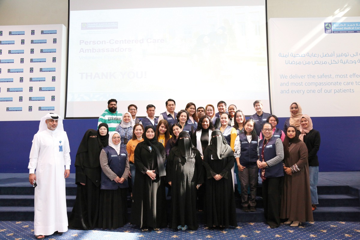 Members of HMC's Person-Centred Care Ambassadors Programme. 