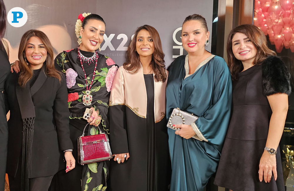 Founder of X28 Events & Exhibitions, Sana Jassim (centre), with guests during the soft launch of 'The Ramadan Edit' at Sora, Park Hyatt Doha, in Msheireb Downtown, on January 15, 2025. All pics: Marivie Alabanza / The Peninsula