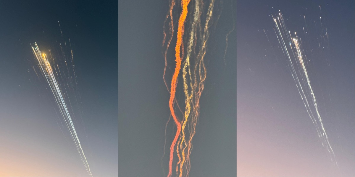 Debris from the SpaceX Starship is seen in the sky near Providenciales, Turks and Caicos on January 16, 2025. Photos by AFP.